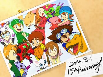 Rule 34 | 3girls, 5boys, agumon, bird, bug, cat, digimon, digimon (creature), gabumon, glasses, gomamon, ishida yamato, izumi koshiro, kido jo, multiple boys, multiple girls, palmon, patamon, piyomon, reptile, tachikawa mimi, tailmon, takaishi takeru, takenouchi sora, tentomon, wings, yagami hikari, yagami taichi