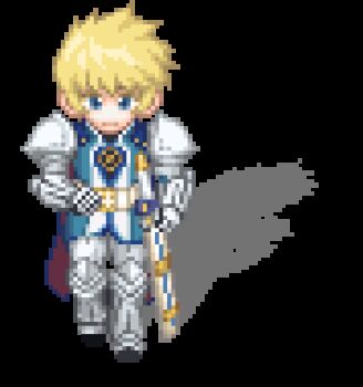 1boy animated animated_gif armor artist_request bandai_namco belt belt_buckle blonde_hair blue_cape blue_eyes blue_surcoat buckle cape closed_mouth cuisses flynn_scifo full_body gauntlets gold_buckle greaves knight looping_animation lowres male_focus nexon official_art pauldrons pixel_art poleyn running second-party_source shadow sheath sheathed shield short_hair shoulder_armor silver_armor simple_background solo sprite_art surcoat sword tales_of_(series) tales_of_vesperia tales_weaver transparent_background two-sided_cape two-sided_fabric vambraces weapon white_belt