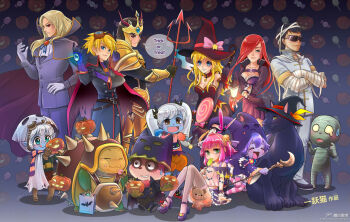 6+boys 6+girls amumu annie_(league_of_legends) child ezreal halloween jarvan_iv_(league_of_legends) katarina_(league_of_legends) league_of_legends lee_sin lulu_(league_of_legends) lux_(league_of_legends) multiple_boys multiple_girls nidalee non-web_source poppy_(league_of_legends) pumpkin rammus teemo tristana_(league_of_legends) vladimir_(league_of_legends) yordle