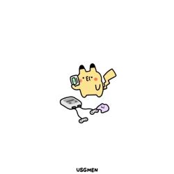 animated artist_name audible_music blowing commentary_request controller ditto game_cartridge game_console game_controller gamepad gen_1_pokemon looping_animation nintendo no_humans o3o pikachu pokemon pokemon_(creature) simple_background sound super_famicom super_famicom_cartridge super_famicom_gamepad tagme usgmen video white_background