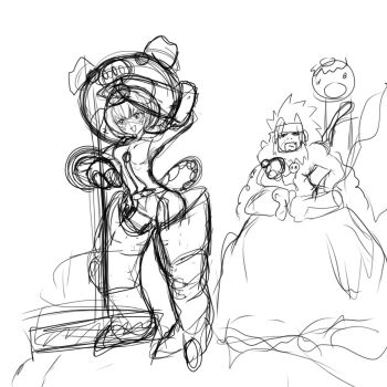 Rule 34 | animal costume, cho-hakkaimon, costume, digimon, digimon (creature), gokuwmon, highres, mask, pig costume, sangomon, swimsuit