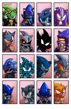 6+boys blue_eyes chaos_sonic dark_sonic darkspine_sonic fangs fleetway_super_sonic furry furry_male gloves glowing glowing_eyes highres humanoid_robot in-franchise_crossover invincible_(series) jacket leather leather_jacket male_focus mecha_sonic_mki mecha_sonic_mkii mecha_sonic_mkiii metal_sonic multiple_boys robot scar scourge_the_hedgehog sonic_(series) sonic_adventure sonic_and_the_secret_rings sonic_frontiers sonic_prime sonic_the_comic sonic_the_fighters sonic_the_hedgehog sonic_the_hedgehog_(archie_comics) sonic_the_hedgehog_(classic) sonic_the_hedgehog_2 sonic_the_hedgehog_3 sonic_the_werehog sonic_unleashed sonic_x spacedawgspace sunglasses super_sonic super_sonic_cyber white_gloves