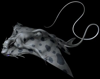 1boy absurdres aqua_eyes black_hair blue_eyes demon_(megami_tensei) extra_eyes forneus_(megami_tensei) highres kazuma_kaneko manta_ray official_art shin_megami_tensei shin_megami_tensei_i solo third-party_source tiara transparent_background