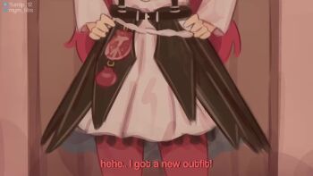 1boy 1girl animated anus arknights ass balloon_womb bar_censor breasts censored cervical_penetration cervix closed_eyes cross-section cum cum_in_pussy deep_penetration ejaculation english_text from_side grabbing_another&#039;s_ass groping hair_ornament hetero horns internal_cumshot loli looking_back multiple_views narrow_waist nipples nymph_(arknights) panties pantyhose penis pointy_ears pov pov_crotch pov_hands prone_bone pussy red_hair sex sex_from_behind small_breasts subtitled tail torn_clothes torn_pantyhose turnip_eh underwear vaginal video