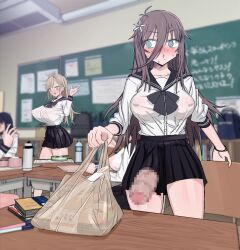 1futa 1girl @_@ after_rape aftersex anal anal_hair animated anus ass bathroom breasts breasts_out censored cum cum_in_ass full_nelson futa_with_female futanari highres huge_breasts imminent_penetration imminent_rape kiss large_breasts large_penis mole mosaic_censoring nipples penis pubic_hair pussy rape school_uniform sex sound suppainogasuki tagme testicles video