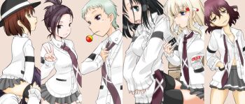Rule 34 | 6+girls, cosplay, costume switch, dress shirt, kakura kurumi, matano seiko, multiple girls, necktie, saki, saki (manga), saki achiga-hen, school uniform, shindouji school uniform, shinohayu the dawn of age, shirt, xaranawa shindouji