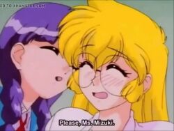 Rule 34 | 2girls, 69, animated, binetsu shoukougun, blonde hair, blue eyes, blush, breasts, closed eyes, cunnilingus, glasses, interior, kiss, medium breasts, multiple girls, nude, oral, panties, purple hair, pussy, sound, tagme, tribadism, uncensored, underwear, video, yuri