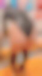 1girl animated asian ass ass-to-ass audible_music bare_legs baseball_cap black_hair black_leotard black_thighhighs butt_crack curvy hand_on_ass hat highleg highleg_leotard highres huge_ass japanese_(nationality) leotard long_hair lowres model music painting_(object) photo_(medium) photo_(object) real_life ririkana shiny_clothes shiny_skin simple_background skindentation smile solo sound standing thighhighs thighs thong_leotard video