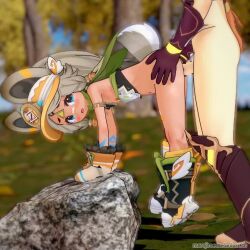 1boy 1girl 3d aether_(genshin_impact) animal_ears animated ass blue_eyes blush boots bottomless breasts censored doggystyle flat_chest genshin_impact gloves grey_hair hanging_legs hat hetero kachina_(genshin_impact) koikatsu koikatsu_(medium) loli marojiro_edo mihoyo mosaic_censoring navel nipples open_mouth outdoors penis rabbit_ears rabbit_girl rape scarf self-upload sex sex_from_behind sound standing standing_sex tagme tail tears vaginal video