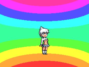 2girls animated animated_gif bikini blue_eyes bracelet breast_expansion breast_press breasts choker cleavage conjoined crop_top dual_persona earrings evolution extra_breasts eyeshadow facial_mark garter_belt gen_5_pokemon hair_ornament high_heels jewelry kiss kneehighs large_breasts makeup miniskirt monster_girl multiple_girls multiple_heads nintendo nipples paul_robertson personification pixel_art pokemon rainbow_background shoes side-tie_bikini_bottom skirt socks swimsuit symmetrical_docking tongue transformation turtleneck underboob updo vanillish vanillite vanilluxe white_hair white_socks