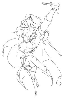 cape celica_(fire_emblem) davewaterfalls fire_emblem fire_emblem_echoes:_shadows_of_valentia hand_up looking_at_viewer nintendo sketch