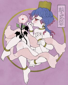 1other blush collar earrings highres jewelry original red_eyes translation_request what