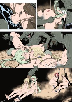 4girls 6+boys absurdres aftersex anal anal_object_insertion anus asphyxiation ass bad_end barefoot bdsm bent_over bisexual_female bit_gag blindfold body_writing bondage bound bow braid breasts breasts_apart bruise censored chain chained closed_eyes colorized commission completely_nude cow_girl_(goblin_slayer!) crying crying_with_eyes_open cum cum_in_mouth cum_in_pussy cum_on_ass cum_on_body double_penetration dragging drowning ear_piercing ejaculation elf empty_eyes erection eudetenis feet fellatio gag gagged gang_rape gangbang goblin goblin_slayer! grabbing_another&#039;s_hair greyscale group_sex guild_girl_(goblin_slayer!) hair_bow hair_pulled_back half-closed_eyes hand_on_another&#039;s_head hetero high_elf_archer_(goblin_slayer!) highres holding_another&#039;s_hair injury kiss large_breasts long_hair looking_at_another medium_breasts monochrome monster mosaic_censoring multiple_boys multiple_girls nipple_piercing nipple_rings nipples nude object_insertion on_floor open_mouth oral partially_submerged penis piercing pointy_ears priestess_(goblin_slayer!) pulling pussy rape restrained rolling_eyes rope sex sex_from_behind shibari short_hair side_braid sidelocks small_breasts smile spitroast tears teeth tongue tongue_out upside-down vaginal vaginal_object_insertion water