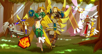 Rule 34 | angel army, cherubimon, cherubimon (virtue), clavisangemon, digimon, dominimon, ofanimon, seraphimon, slashangemon