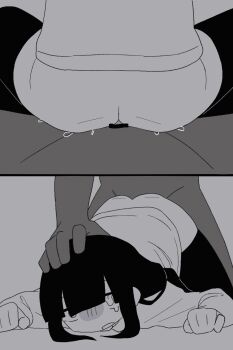 all_fours animated animated_gif bad_id bad_pixiv_id bar_censor censored dark-skinned_male dark_skin doggystyle head_pinned_down hood inabakumori multiple_views osage_(nukunuku_nigirimeshi) sex sex_from_behind tearing_up toumei_tou