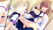 10s 1boy 2girls animal_ear_fluff animal_ears animated apron azuki_(nekopara) bell bisexual_female blonde_hair blue_eyes blush bow breasts breasts_out brown_eyes brown_hair buttons cat_ears cat_girl cat_tail character_name clothed_sex coconut_(nekopara) cum cum_in_mouth cum_on_body cum_on_breasts cum_on_upper_body cunnilingus decensored dutch_angle game_cg group_sex hair_ribbon hanging_breasts heart heart_button hetero heterochromia indoors inseki interspecies jingle_bell large_breasts licking long_hair maid maid_apron maid_headdress minazuki_kashou multiple_girls name_tag neck_bell nekopara neptor_kriegor nipples open_clothes open_mouth oral penis purple_bow pussy pussy_juice ribbon sayori_(neko_works) sex short_hair slit_pupils small_breasts striped_tail sweat tagme tail tears teeth third-party_edit threesome tongue tongue_out twintails two_side_up uncensored vaginal video white_ribbon yellow_bow yellow_eyes