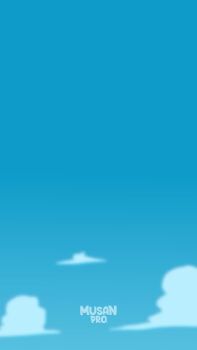 5girls :3 animated artist_name audible_music blue_sky chibi dancing day doro_(nikke) dorothy_(nikke) flag food_print fruit_print full_body goddess_of_victory:_nikke grass hat helmet multiple_girls musan_pro open_mouth orange_print pink_hair sky smile sound tagme video