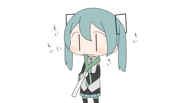 1girl :| bad_id bad_tumblr_id blue_hair chewing closed_mouth commentary cowboy_shot deformed detached_sleeves english_commentary expressionless food hatsune_miku holding holding_food holding_spring_onion holding_vegetable long_sleeves miku_day motion_lines no_nose pleated_skirt simple_background skirt solo sound_effects spring_onion standing torla16 twintails vegetable vocaloid white_background wide_sleeves |_|