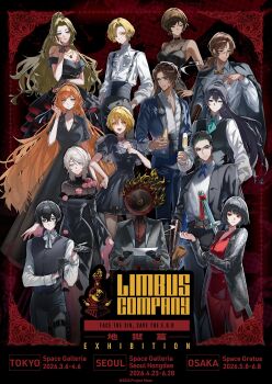 1other 2026 6+boys 6+girls adjusting_clothes adjusting_gloves alcohol alternate_costume alternate_hairstyle aqua_eyes aqua_necktie arthropod_limbs ascot bare_shoulders belt black_belt black_bow black_bowtie black_choker black_dress black_eyes black_gloves black_hair black_pants black_shirt black_suit black_vest blonde_hair blue_eyes blue_ribbon border bow bow_hairband bowl bowtie breast_tattoo breasts brown_bow brown_bowtie brown_eyes brown_hair bug champagne champagne_flute choker cigarette cleavage clock cockroach collared_shirt commentary_request copyright_name cup dante_(limbus_company) dark-skinned_female dark-skinned_male dark_skin don_quixote_(project_moon) dress drinking_glass english_text everyone facial_hair faust_(project_moon) fire flaming_head flower flower_ornament formal_clothes gauntlets glasses gloves gregor_(project_moon) hair_ornament hair_slicked_back hairband hand_on_own_cheek hand_on_own_face harness heathcliff_(project_moon) heterochromia high_ponytail highres holding holding_bowl holding_cigarette holding_cup hong_lu_(project_moon) insect ishmael_(project_moon) jacket jacket_on_shoulders jewelry lapels large_breasts limbus_company logo long_dress long_hair long_skirt long_sleeves looking_at_viewer low_ponytail medium_breasts meursault_(project_moon) multiple_boys multiple_girls neck_ribbon necklace necktie object_head off-shoulder_dress off_shoulder official_art open_clothes open_jacket orange_hair ornate_border outis_(project_moon) pants parted_bangs parted_lips partially_unbuttoned pendant ponytail project_moon promotional_art puffy_short_sleeves puffy_sleeves purple_eyes red_eyes red_pants red_shirt ribbon rodion_(project_moon) ryoshu_(project_moon) scar scar_on_face scar_on_neck semi-rimless_eyewear shirt short_dress short_hair short_necktie short_sleeves sinclair_(project_moon) single_gauntlet skirt smile smoke stubble suit suspenders sword sword_on_back tattoo two-tone_dress very_long_hair vest weapon weapon_on_back white_ascot white_bow white_bowtie white_hair white_jacket white_shirt yellow_eyes yi_sang_(project_moon)