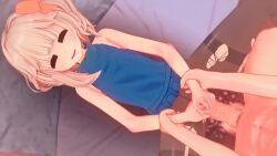 1boy 1girl 2025 3d =_= animated closed_eyes clothed_female_nude_male grabbing_another's_arm hetero highres indie_virtual_youtuber koikatsu_(medium) loli marimari_(vtuber) moaning nude pantyhose penis pussy sex sleeveless solo_focus sound spread_legs tagme torn_clothes torn_pantyhose vaginal video virtual_youtuber wataamage