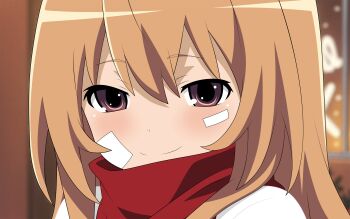 aisaka_taiga blush bad_tag derivative_work highres scarf tagme toradora! vector_trace