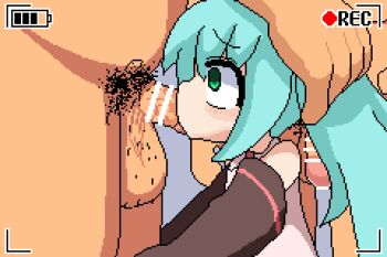 animated animated_gif chibi_miku fellatio hatsune_miku irrumatio loli oral pedo pedophile petite_miku size_difference　deepthroat ugoira