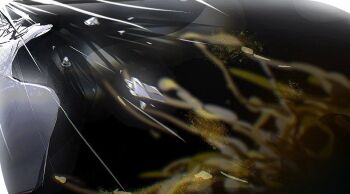 1other androgynous antarcticite black_gloves collared_shirt colored_eyelashes commentary_request crystal_shards decapitation dying eyeball finger_to_mouth gem_uniform_(houseki_no_kuni) gloves high_collar houseki_no_kuni kashiba_(iiiiii_kasba) light_rays light_smile molten_metal other_focus scene_reference shirt short_hair shushing simple_background white_eyelashes white_eyes white_hair white_shirt