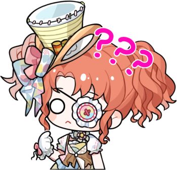 1girl :< ? ?? art_of_tailoring_(infinity_nikki) artist_request blush_stickers bow bowtie buttons chibi closed_mouth coat collar confused cropped_legs detached_collar dress eyepatch frilled_collar frilled_dress frilled_gloves frilled_sleeves frills frown gloves green_bow green_bowtie hat hat_bow high_collar infinity_nikki lolita_fashion looking_ahead mini_hat mini_top_hat multicolored_bow multicolored_dress nikki_(series) official_art orange_hair parted_bangs patchwork_clothes pinafore_dress pink_bow pink_bowtie plaid_bow plaid_bowtie plaid_clothes pointing pointing_at_self puffy_short_sleeves puffy_sleeves ribbon-trimmed_sleeves ribbon_trim short_hair short_sleeves short_twintails sleeveless sleeveless_dress solo top_hat transparent_background twintails wavy_hair white_coat white_gloves white_sleeves wrist_bow yellow_hat