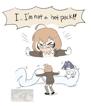 &gt;_&lt; 2girls ahoge alternate_costume black_jacket blue_hair braid braided_bangs bridal_veil bride brown_hair dress english_text formal_clothes gem_on_head glasses guoo hair_intakes hololive hololive_english jacket jurassic_park lamia loafers meme monster_girl monsterification multicolored_hair multiple_girls nanashi_mumei office_lady official_alternate_hairstyle ouro_kronii outstretched_arms pencil_skirt prattkeeping_(meme) reference_inset scene_reference shoes short_hair skirt speech_bubble streaked_hair suit sweatdrop sweater thighhighs veil virtual_youtuber wedding_dress yellow_sweater