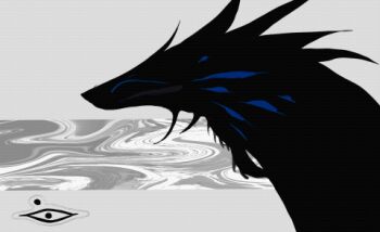 abstract_background animal animal_focus animated animated_gif black_fur blue_sclera colored_sclera extra_eyes kamikiririp looping_animation lowres mandibles monster monster_focus no_humans open_mouth original solo upper_body