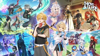 6+boys 6+girls absurdres aether_(genshin_impact) ajaw_(genshin_impact) alhaitham_(genshin_impact) alternate_costume alternate_hairstyle animal_ear_headphones animal_ears apron artist_request basket black_hair black_hoodie black_mask black_pants black_robe black_shirt black_umbrella blonde_hair blue_dress blue_eyes book braid broom broom_riding cellphone crown cyno_(genshin_impact) diluc_(genshin_impact) diluc_(parallels_meet)_(genshin_impact) dress enmaided eyewear_on_head fake_animal_ears flins_(genshin_impact) flins_(parallels_meet)_(genshin_impact) flower fox_boy fox_ears furina_(genshin_impact) furina_(parallels_meet)_(genshin_impact) genshin_impact gentilhomme_usher glasses grin gun hair_flower hair_ornament halo handgun hat headphones headset highres holding holding_basket holding_book holding_broom holding_gun holding_phone holding_quill holding_staff holding_weapon holographic_interface hood hoodie hoyofair hu_tao_(genshin_impact) jacket kaveh_(genshin_impact) keqing_(genshin_impact) kinich_(genshin_impact) kinich_(parallels_meet)_(genshin_impact) long_hair looking_at_viewer lumine_(genshin_impact) mademoiselle_crabaletta mage_staff magic maid maid_apron maid_headdress mixed-language_commentary mona_(genshin_impact) mona_(parallels_meet)_(genshin_impact) multiple_boys multiple_girls navia_(genshin_impact) nilou_(genshin_impact) official_art open_mouth paimon_(genshin_impact) pants phone ponytail quill red_dress red_hair revolver robe shirt short_hair short_hair_with_long_locks smartphone smile staff surintendante_chevalmarin tighnari_(genshin_impact) twin_braids twintails umbrella very_long_hair watch weapon white_jacket white_shirt witch_hat wriothesley_(genshin_impact) wristwatch x_hair_ornament yellow_eyes yumemizuki_mizuki yumemizuki_mizuki_(parallels_meet)