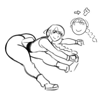 1girl ass braid braided_ponytail dougi female_focus gloves hairband huge_ass karate_gi long_hair ponytail royalmilk20 shoes skirt smile sneakers socks the_king_of_fighters vexwarlock yuri_sakazaki