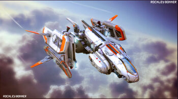 3d air_current aircraft artist_name blue_sky canopy_(aircraft) cloud cloudy_sky concept_art day federation_(star_conflict) fighter_(star_conflict) flying glowing highres machinery military military_vehicle no_humans original outdoors realistic rjbonner science_fiction sky space_ship spacecraft spaceship star_conflict starfighter thrusters vehicle_focus visible_air