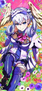 1girl blue_eyes head_out_of_frame highres melia_antiqua milo_monzon solo wings xenoblade_chronicles:_future_connected xenoblade_chronicles_(series) xenoblade_chronicles_1