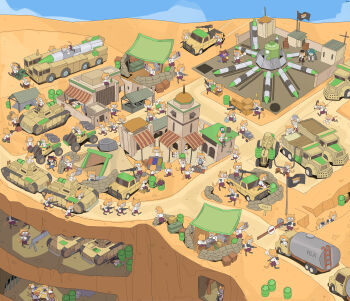 ! 19vodnik 6+girls absurdres assault_rifle browning_m2 cat_girl cave command_&amp;_conquer command_&amp;_conquer:_generals crossover dump_truck flag global_liberation_army gun heavy_machine_gun highres holding holding_gun holding_weapon ladder machine_gun melty_blood metal_gear_(series) military military_base military_vehicle missile motor_vehicle multiple_girls neco-arc neco_spirit niko_(oneshot) oneshot_(game) pickup_truck pilk rifle rocket_launcher scud_missile tank tank_truck technical transporter_erector_launcher_(tel) truck tsukihime type-moon underground weapon