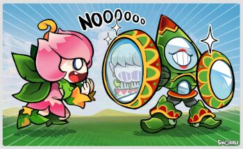 Rule 34 | artist logo, babamon, digimon, digimon (creature), english text, fairy, flower, lilimon, logo, mercuremon, monster girl, petals, plant girl