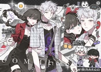 braid character_request check_copyright commentary_request copyright_request danganronpa_(series) evodtonaeco jewelry looking_at_viewer open_clothes tagme twin_braids