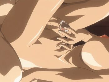 00s 1girl 2007 2futa anal animated animated_gif anime_screenshot bible_black bible_black_new_testament black_hair blonde_hair blue_eyes bouncing_breasts breasts brown_hair cum cum_on_body cum_on_breasts cum_on_upper_body earrings facial green_eyes high_ponytail imari_kurumi implied_sex jewelry kitami_reika large_breasts lipstick long_hair makeup multiple_futa multiple_girls nipples open_mouth ponytail shin_bible_black side_ponytail tagme