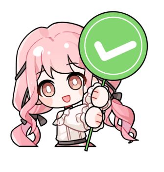 1girl artist_request bare_shoulders belt black_belt black_bow black_ribbon blush_stickers bow bright_pupils brown_eyes checkmark choker cropped_torso frilled_shirt frilled_sleeves frills hair_bow hair_ribbon happy holding holding_sign infinity_nikki layered_skirt long_hair long_sidelocks long_sleeves looking_at_viewer low_twintails nikki_(nikki) nikki_(series) off-shoulder_shirt off_shoulder official_art open_mouth outstretched_arms perfect_start_(infinity_nikki) pink_hair pink_skirt puffy_long_sleeves puffy_sleeves ribbon shirt sidelocks sign skirt sleeves_past_wrists smile solo tareme transparent_background tress_ribbon twintails very_long_hair wavy_hair white_choker white_pupils white_shirt