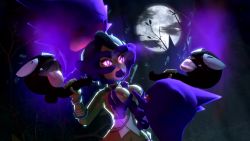 1girl 20s 3d 4boys all_the_way_through animated big_mouth black_hair black_skin bracelet breasts breasts_out brown_eyes closed_eyes colored_skin cropped crystal dark-skinned_female dark_skin disembodied_hand double_handjob dress erection fellatio floating forest gastly gen_1_pokemon ghost glowing glowing_eyes grabbing_another&#039;s_breast groping group_sex gurochanop gym_leader hair_over_one_eye handjob haunter head_grab hetero highres hypnosis interspecies irrumatio jewelry large_breasts large_penis long_dress long_hair long_tongue looping_animation matching_hair/eyes mind_control moon multiple_boys nature necklace night nintendo nipples olivia_(pokemon) open_mouth oral outdoors paizuri penis pokemon pokemon_(creature) pokemon_sm possessed purple_skin rubbing saliva short_hair size_difference skull_fucking standing staring teeth testicles third-party_edit tongue tongue_out tree uncensored very_long_hair video what