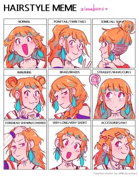 1girl :3 alternate_hair_length alternate_hairstyle aqua_hair artist_name blush bow braid closed_mouth collarbone commentary double_bun ear_piercing earrings english_commentary english_text eyelashes feather_earrings feathers forehead hair_bow hair_bun hair_ornament hair_over_shoulder hairclip hand_in_own_hair head_rest head_tilt heart highres hololive hololive_english jewelry long_hair mori_calliope multicolored_hair multiple_views neck_ribbon one_eye_closed open_mouth piercing pink_eyes ponytail portrait red_bow ribbon short_hair sidelocks simple_background single_braid smile speech_bubble takanashi_kiara thought_bubble too_many_hair_ornaments two-tone_hair undercut v very_short_hair virtual_youtuber white_background zinnabuns