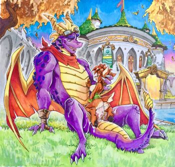 1boy 1girl aged_up animal_ears animal_nose body_fur breasts brown_fur brown_hair collarbone cowgirl_position cum cum_in_pussy cum_on_ass cum_on_body deer_ears deer_girl deer_tail dragon dragon_horns dragon_tail elora_(spyro) faun furry furry_female furry_with_furry goggles goggles_on_head grass green_eyes hand_on_another&#039;s_chest happy highres horns interspecies nipples nude outdoors penis pussy red_scarf scarf short_hair sidelocks size_difference smile solo spyro_(series) spyro_the_dragon straddling tail twistedterra two-tone_fur uncensored