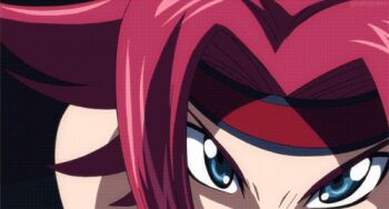 1girl animated animated_gif blue_eyes bouncing_breasts breasts code_geass female_focus headband kouzuki_kallen large_breasts red_hair short_hair solo
