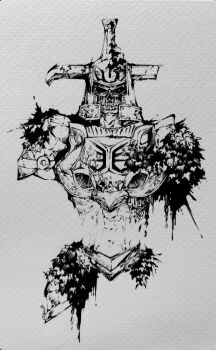 Rule 34 | 1boy, armor, ghost, greyscale, helmet, hero's shade, kandori makoto, monochrome, nintendo, solo, the legend of zelda, the legend of zelda: twilight princess, traditional media, upper body