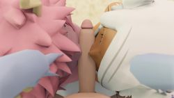 1futa 2girls 3d animated ashido_mina boku_no_hero_academia cooperative_fellatio eri_(boku_no_hero_academia) fellatio futa_with_female futanari highres indoors interior loli mirko multiple_girls nude oral penis pov pov_crotch shim source_request tagme teamwork_(sexual) uncensored video