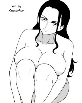 1girl breasts caesarrar huge_breasts long_hair nico_robin one_piece