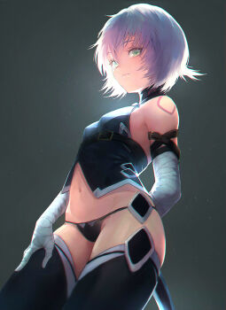 Rule 34 | 1girl, aqua hair, arm belt, bandaged arm, bandages, bare shoulders, black panties, black thighhighs, boots, breasts, dagger, dual wielding, facial scar, fate/grand order, fate (series), gloves, green eyes, hair between eyes, highres, holding, jack the ripper (fate/apocrypha), knife, looking at viewer, lowleg, lowleg panties, miyamoto satoru, overexposure, panties, parted lips, revision, scar, scar across eye, scar on cheek, scar on face, shoulder tattoo, simple background, single glove, small breasts, smile, solo, tattoo, thigh boots, thighhighs, thighs, underwear, weapon