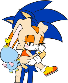 1boy 1girl absurdres brown_eyes cream_the_rabbit highres loli penis pussy sex sonic_(series) sonic_the_hedgehog