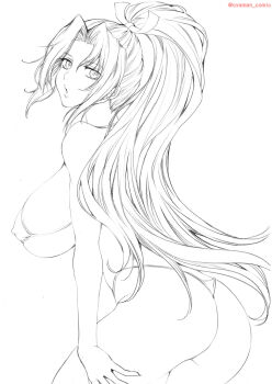 1girl ass breasts female_focus huge_ass huge_breasts large_breasts oyaman oyaman_comic shiranui_mai the_king_of_fighters