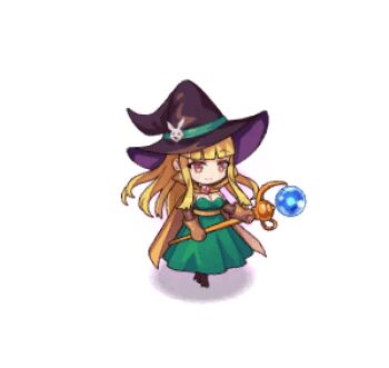 1girl animated animated_png artist_request aura black_alice_(mon-musu_quest!) black_gloves blinking blonde_hair blunt_bangs boots breasts brooch brown_boots brown_gloves cape chibi cleavage closed_mouth dark_aura dress elbow_gloves full_body gloves hat hat_ornament high_collar high_heel_boots high_heels holding holding_staff jewelry large_breasts layered_gloves long_dress long_hair looping_animation lowres mage_staff mon-musu_quest! mon-musu_quest:_paradox monster_musume_td official_alternate_costume orange_cape orange_sash rabbit_hat_ornament red_eyes shadow simple_background smile solo staff standing third-party_source transparent_background very_long_hair witch witch_hat